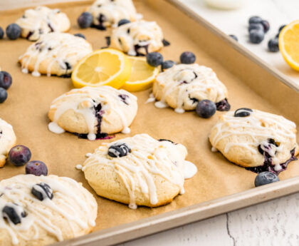 Tangy and Sweet: Lemon and Blueberry Cookies Recipe