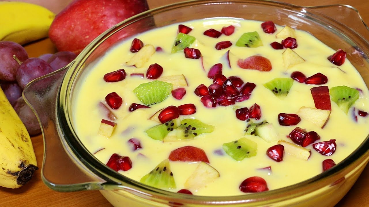 Fruit Custard Recipe/Delicious Dessert