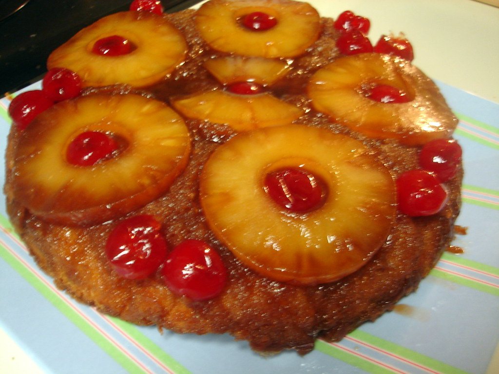 Pineapple Upside-Down Cake Recipe with Buttery Caramel Topping